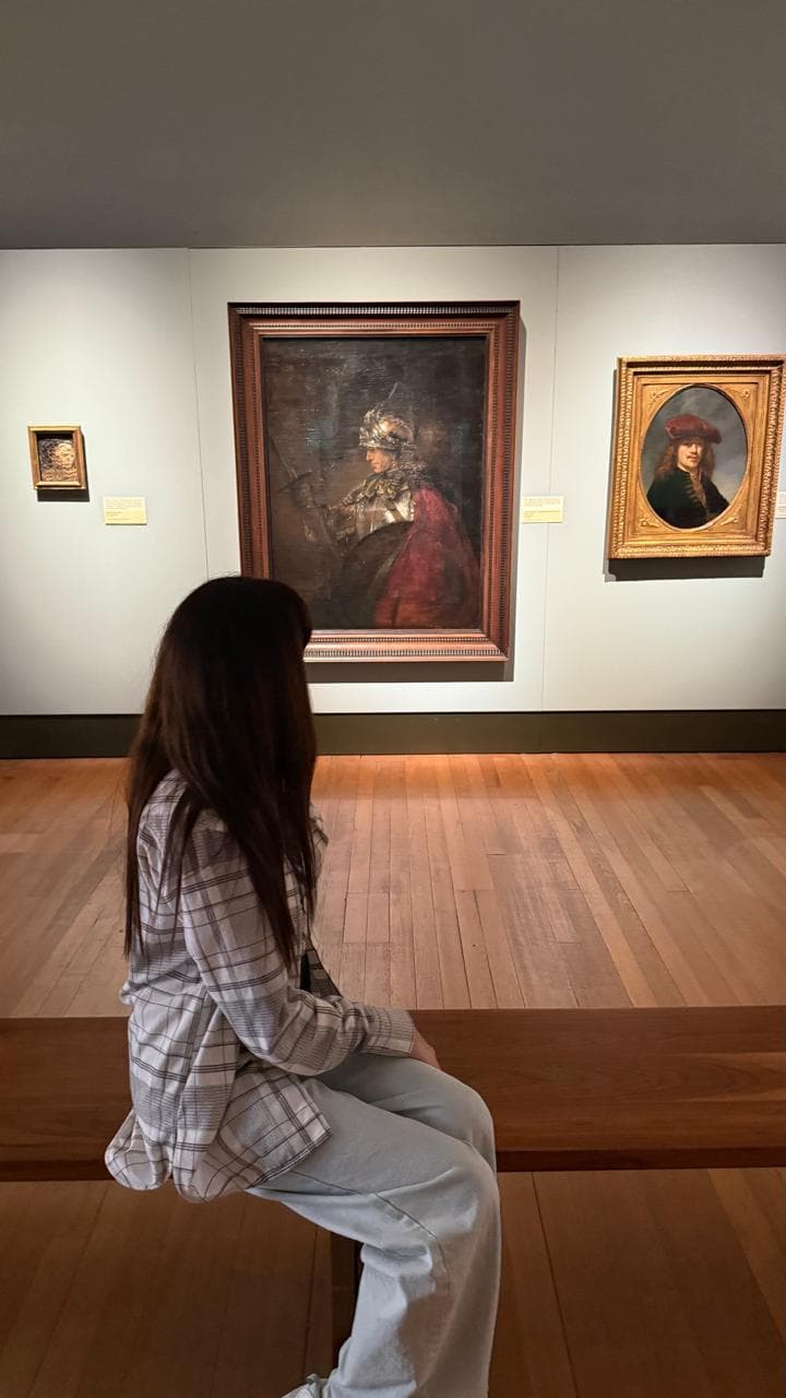 I love going to exhibitions.