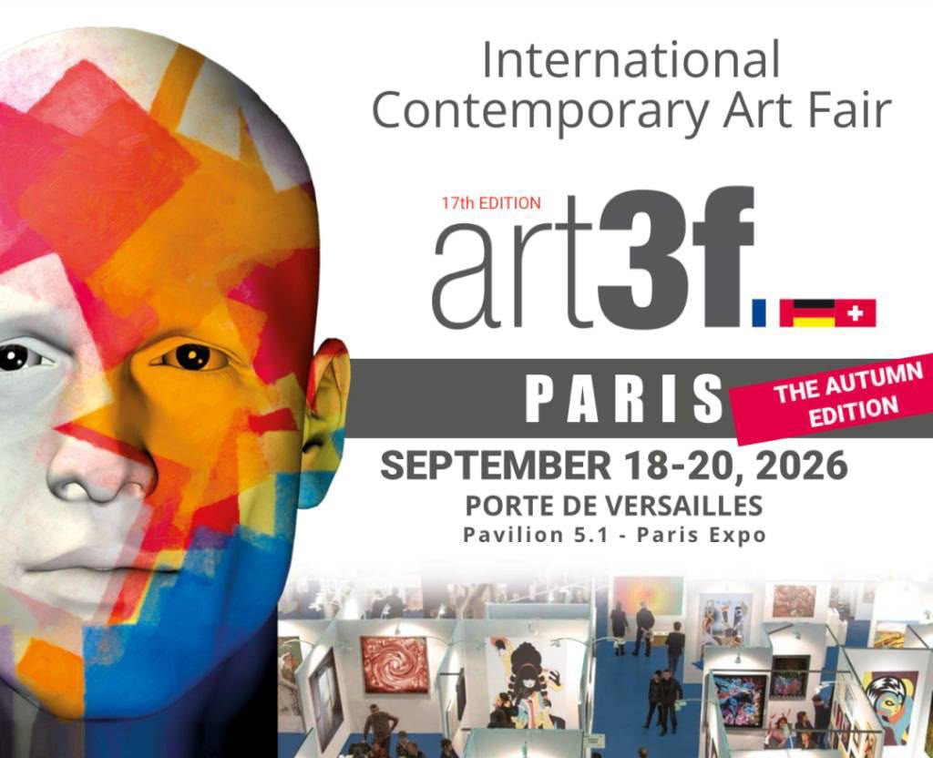 art3f Paris 17th edition — Autumn Edition, 18–20 September 2026, Porte de Versailles
